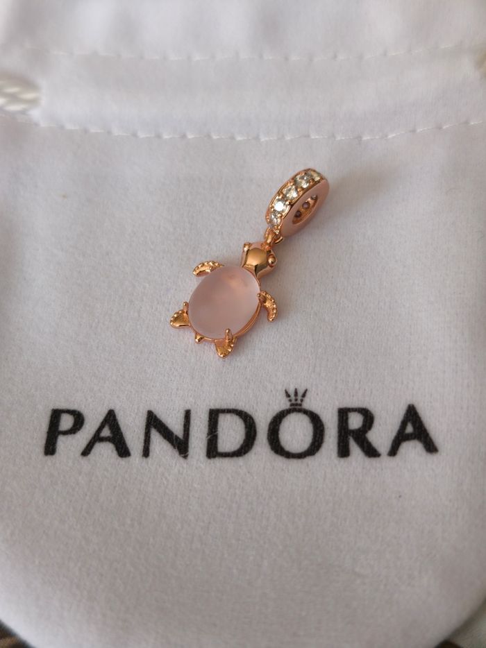 Charm Pandora tortue rose gold - photo numéro 2