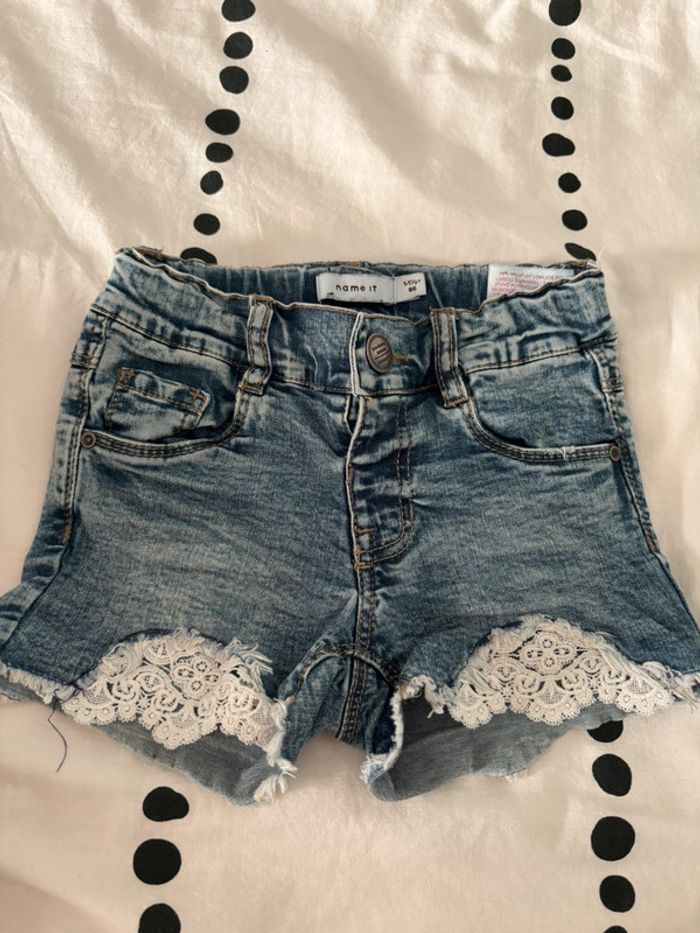 Short en jean fille 1/2 ans