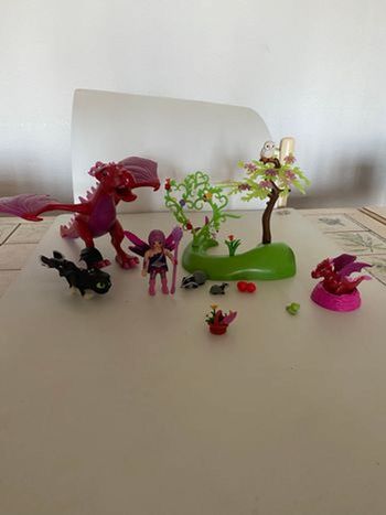 Playmobil dragon et bébé