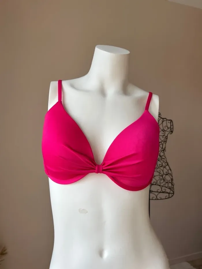 Haut maillot de bain fushia
