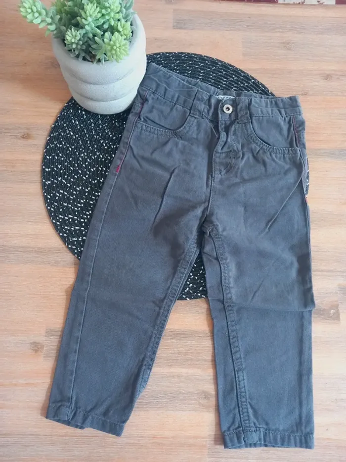 Pantalon bébé garçon Mini Gang – 18 mois – Gris