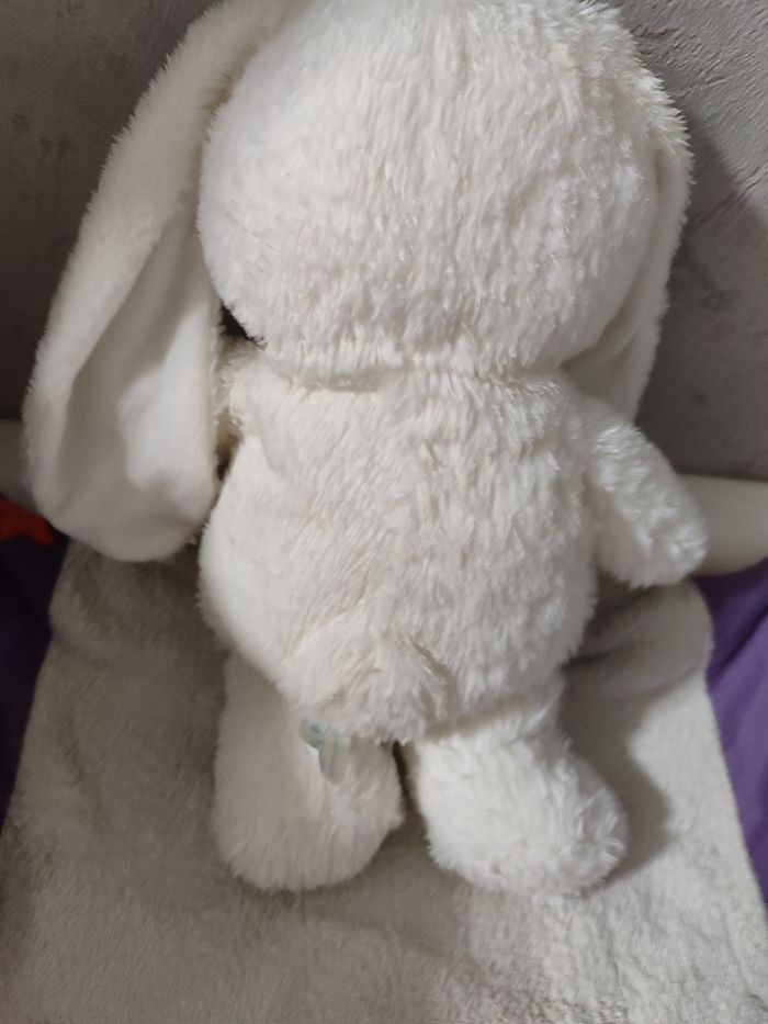 Doudou lapin blanc tex - photo numéro 2