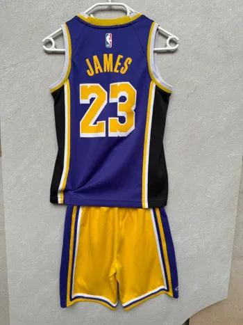 Ensemble enfant maillot de basket Lakers NBA taille S