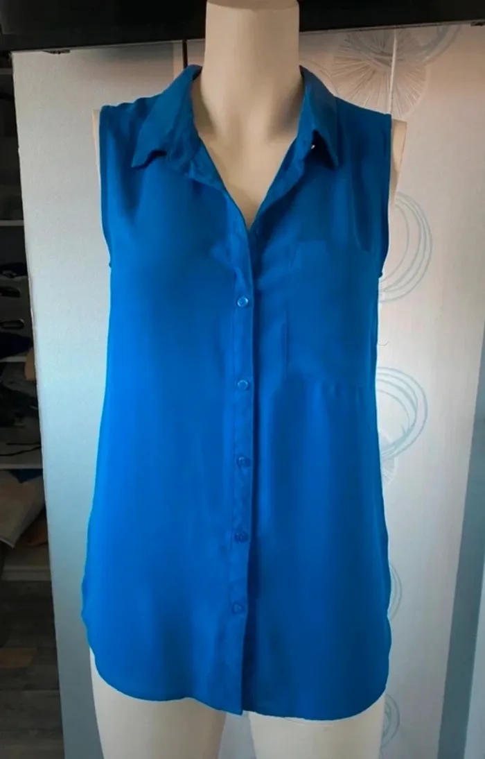 Blouse bleue électrique Mim taille 36