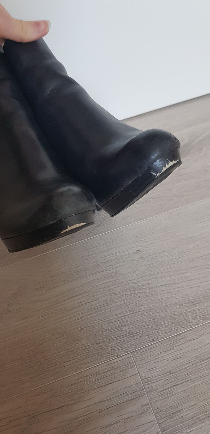 Bottines à talons en cuire - photo numéro 6