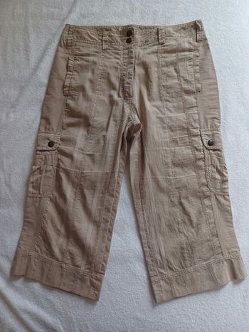 Pantacourt cargo beige Armand Thierry T40