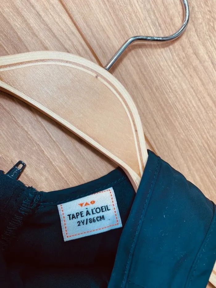 Taille 2 ans Robe créateur fille TAO bleu marine * sequins tulle * 💙 - photo numéro 5