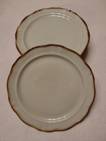 6 assiettes à dessert Vintage 