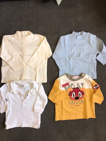 Lot 4 t shirts 3 mois