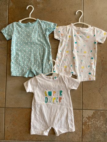 Lot combi short 1 mois