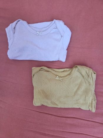 Lots de 2 body manches longues 9 mois