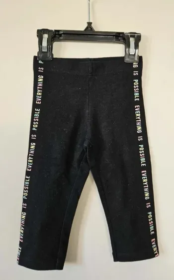 🖤 Legging noir bébé Kiabi 3 ans bandes côtés écritures 🖤