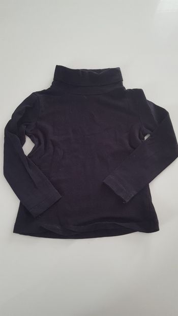 Polo col roulé noir / KIABI / 3 ans
