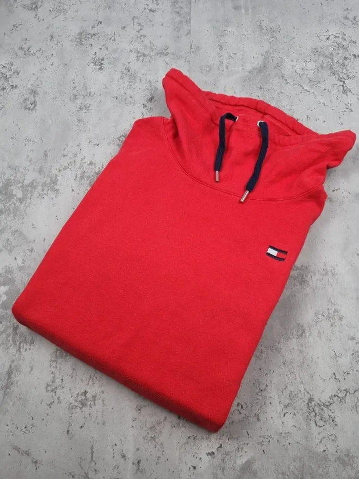 Sweat col roulé Tommy Hilfiger rouge L Hommes (mesures en photos)