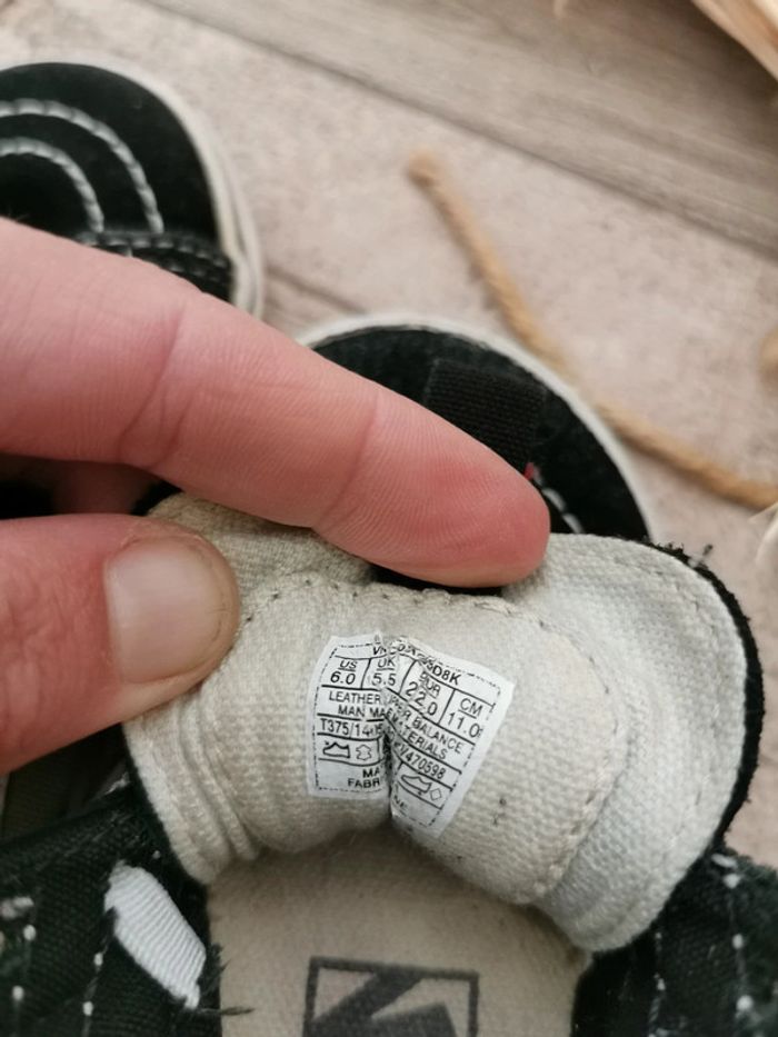 🔥Vans baskets montantes pointure 22 enfant offthewall old-school - photo numéro 6