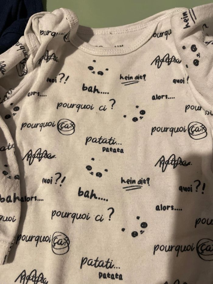 Mot de 3 bodies 12 mois - photo numéro 3