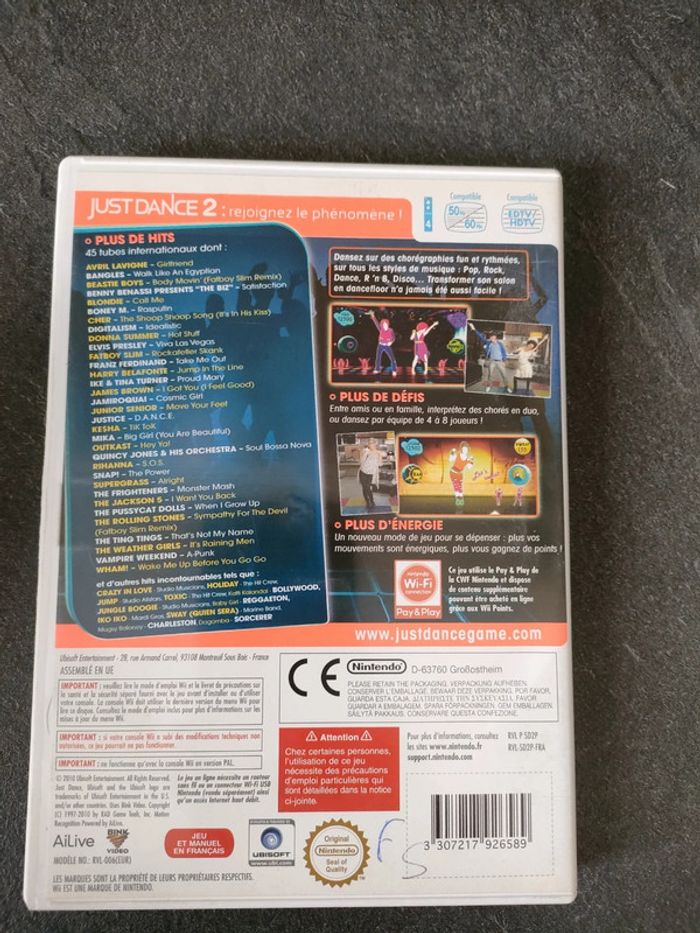 Jeu juste dance 2 wii - photo numéro 2