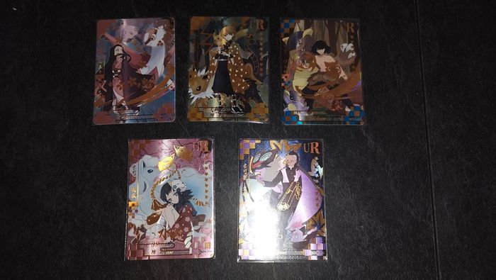 Demon Slayer Pokemon Crossover UR Nezuko Zenitsu Inosuke Latias Pikachu UR Card