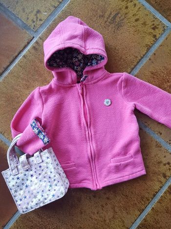 Gilet fleuri sergent major fille 3ans
