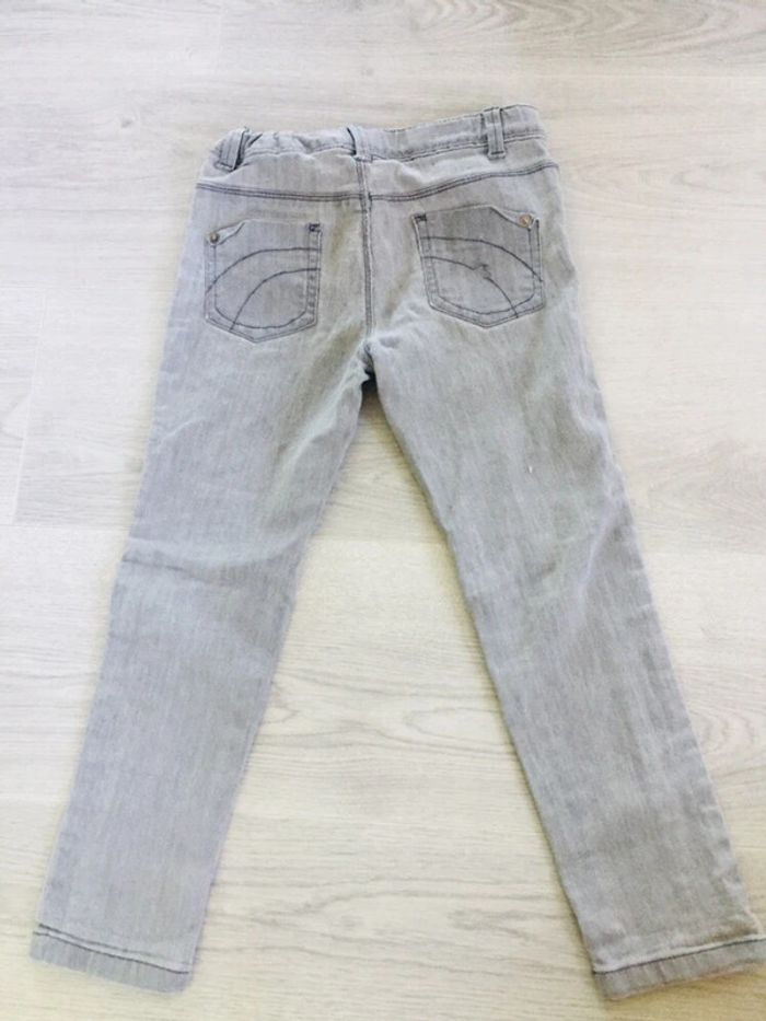 Jeans fille gris 5 ans pantalon - photo numéro 5