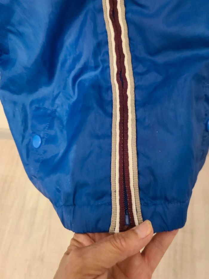 Veste coupe vent, imperméable avec capuche Bleu roi. Taille 18 mois Grain de blé, Z - photo numéro 5