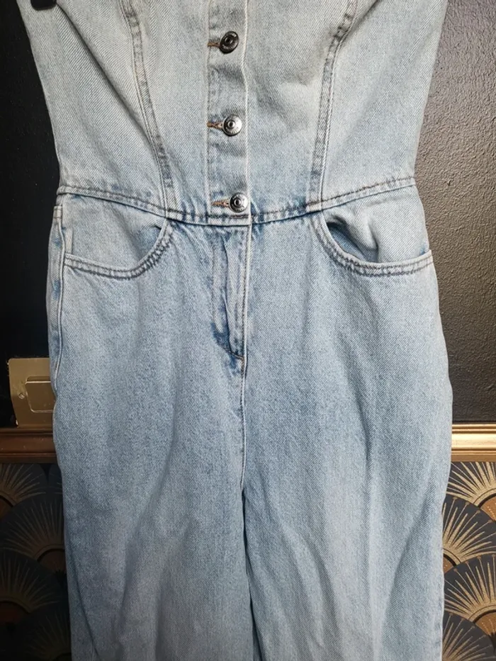 Ensemble femme 1 piece en jeans - photo numéro 2