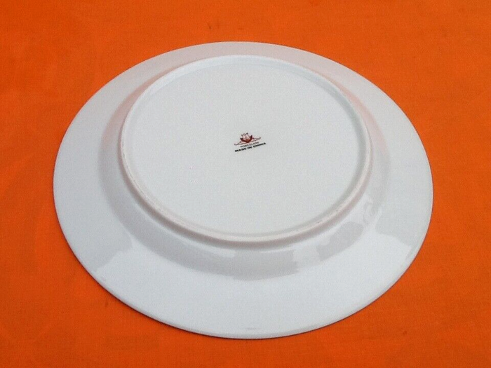 5 grandes assiettes Porcelaine à décor floral - photo numéro 4