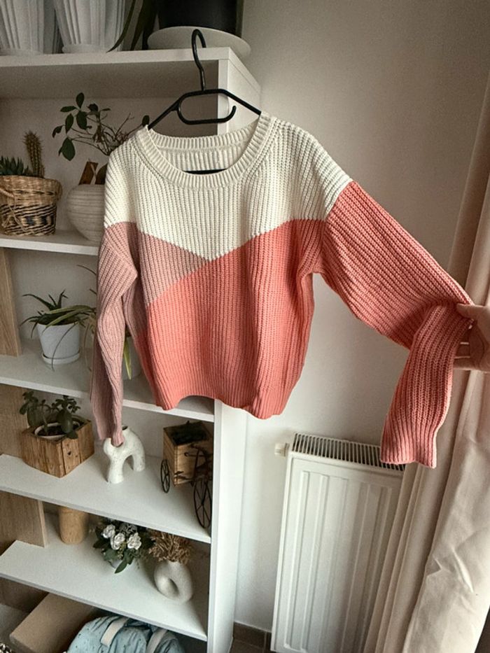 Pull en maille color block - photo numéro 2
