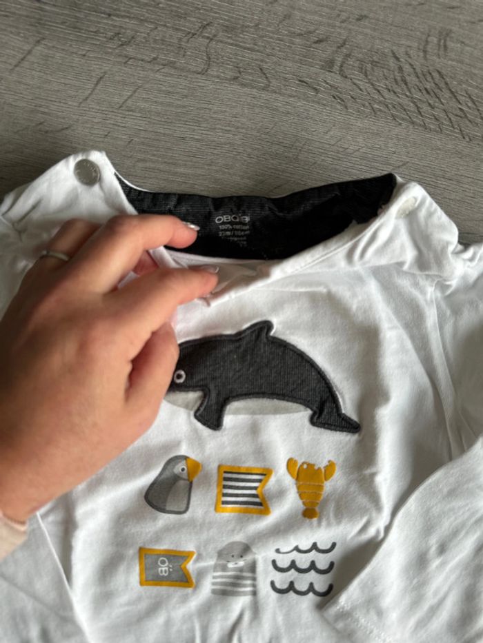 T shirt manches longues 23 mois okaidi - photo numéro 3
