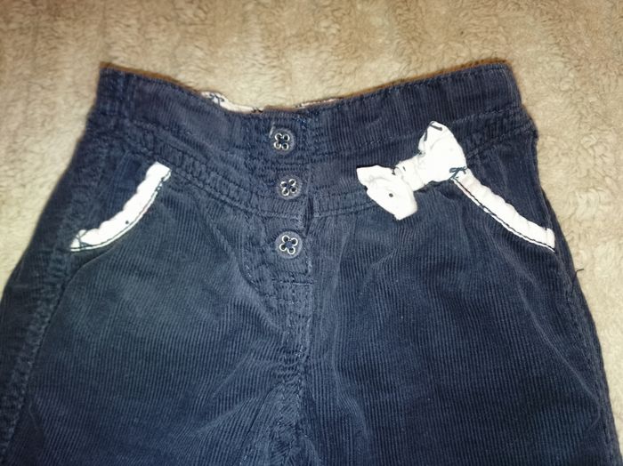 Pantalon bébé en velours côtelé - photo numéro 2
