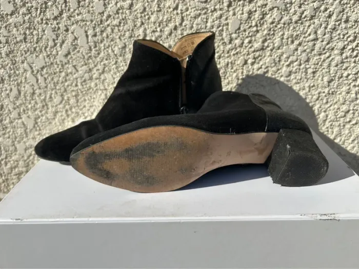 Bottines noire et pailletée T38 Mellow yellow - photo numéro 2