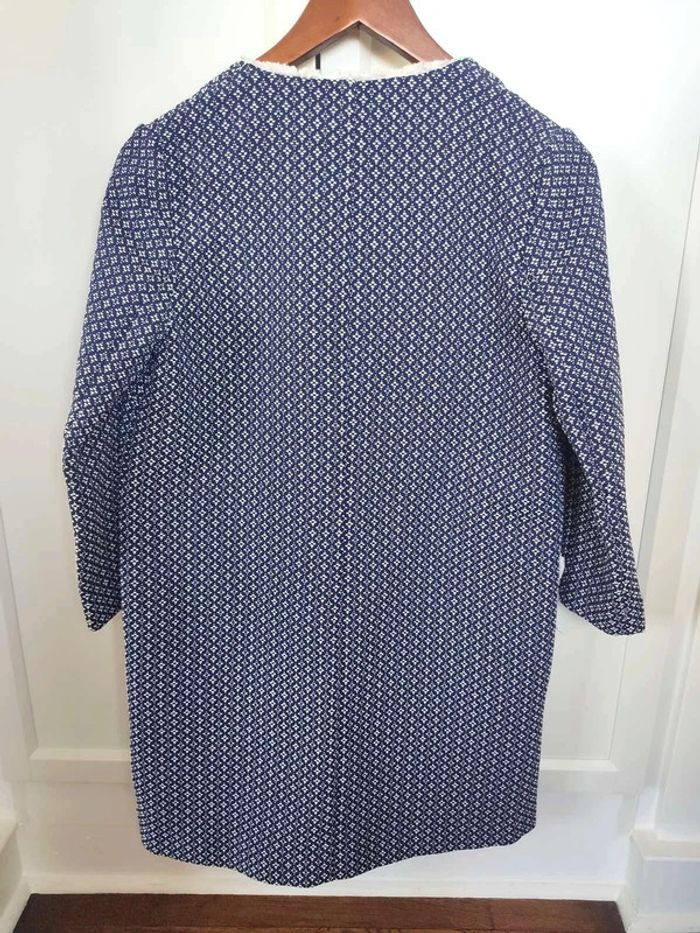 Veste neuve Primark taille 36 Pardessus imprimé bleu marine & blanc - photo numéro 11
