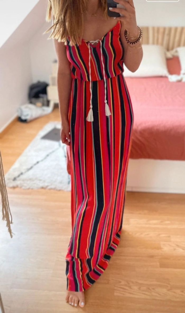 Robe longue rayée bohème Promod 🌺 - photo numéro 2
