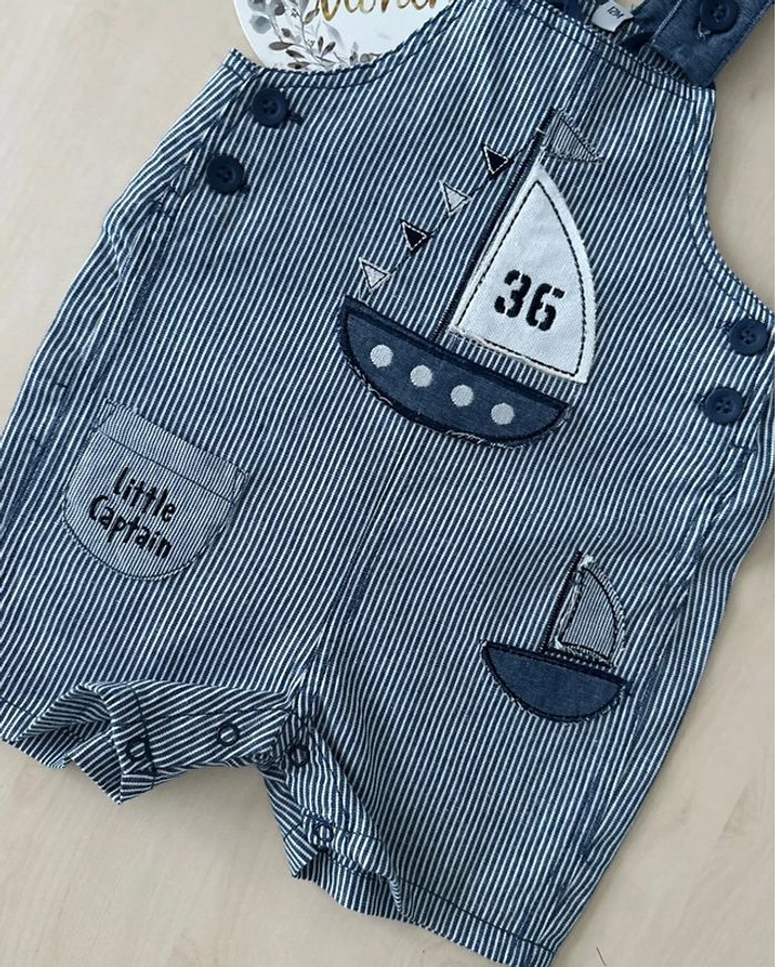 Salopette short garçon 12 mois - photo numéro 2