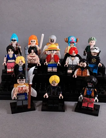 One piece - lot de 15 mini figurines au format Lego