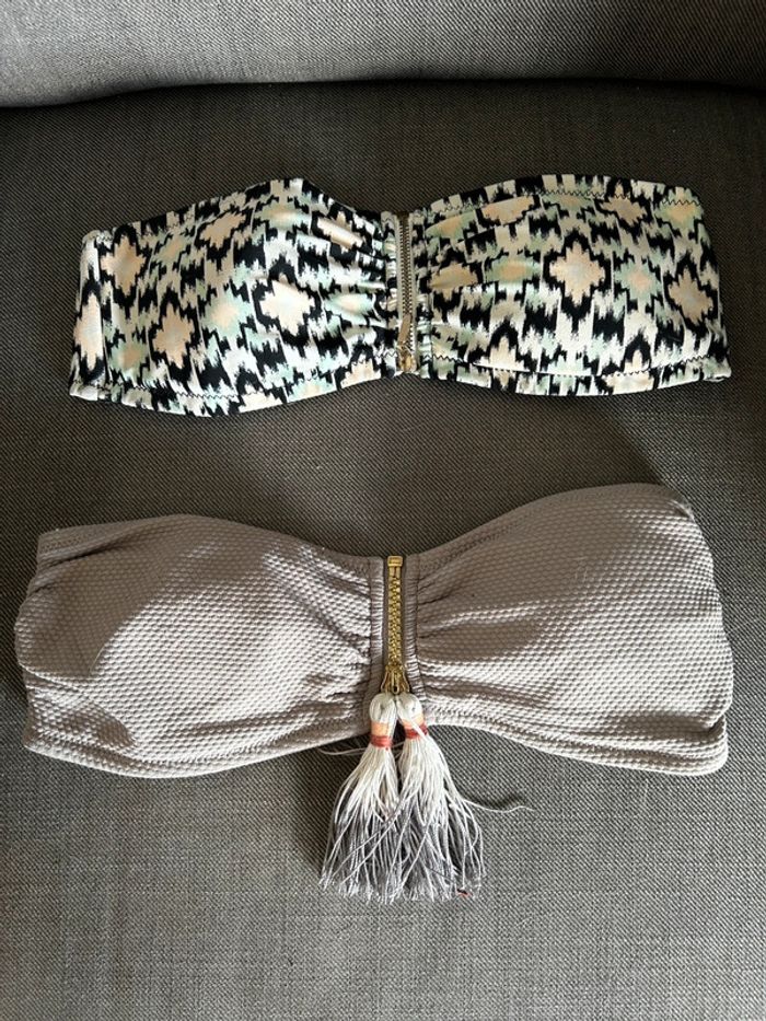 2 hauts de maillot de bain taille S - photo numéro 2