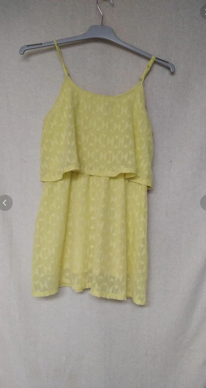 Robe courte jaune Kookai 10 ans