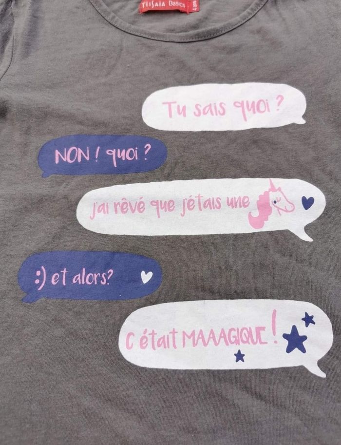 Lot de 2 tee-shirt ML 4 ans fille Tissaïa - photo numéro 5