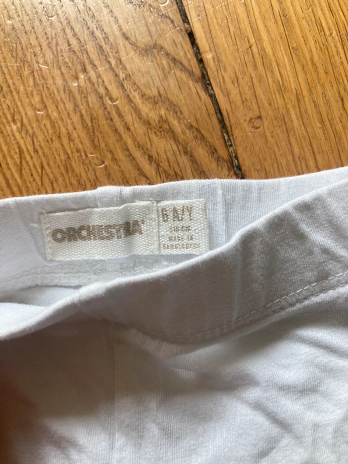 Legging 3/4 blanc 6 ans - photo numéro 2