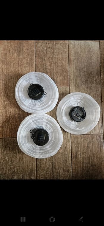 Lot de 3 lampions solaires