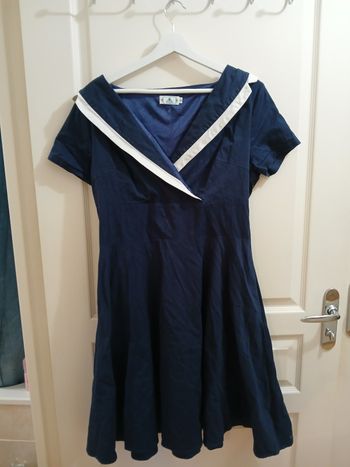 Robe pin up marinière 