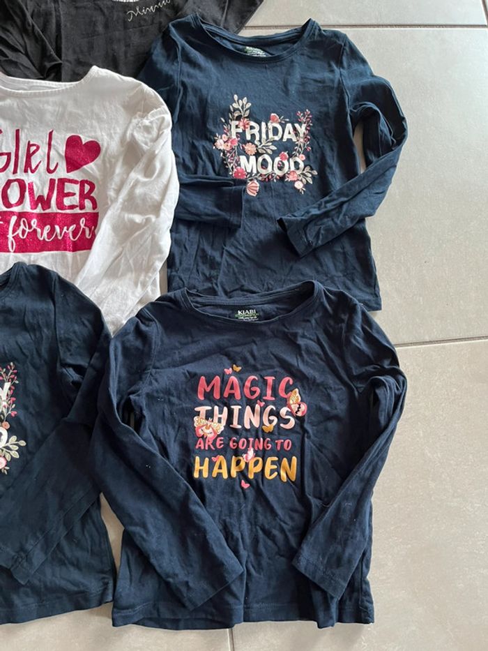 Lot tee-shirts manches longues petite fille - photo numéro 3