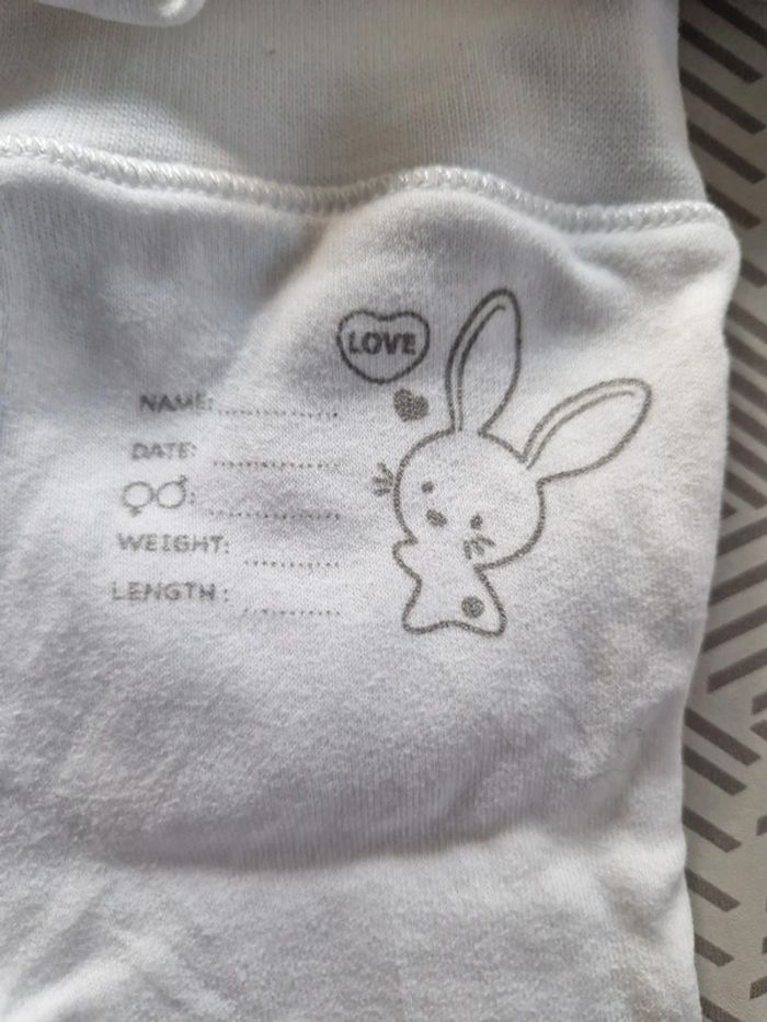 Ensemble mixte blanc naissance lapin 50 - photo numéro 3