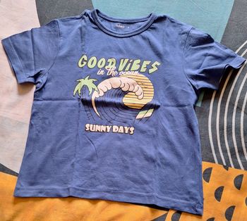 Tee-shirt manches courtes Good Vibes Gémo 6 ans