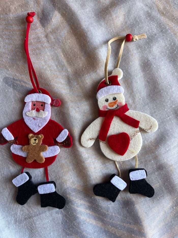 Lot d’éléments en feutrine pour décorer le sapin de Noël ou bien la cheminée . - photo numéro 7