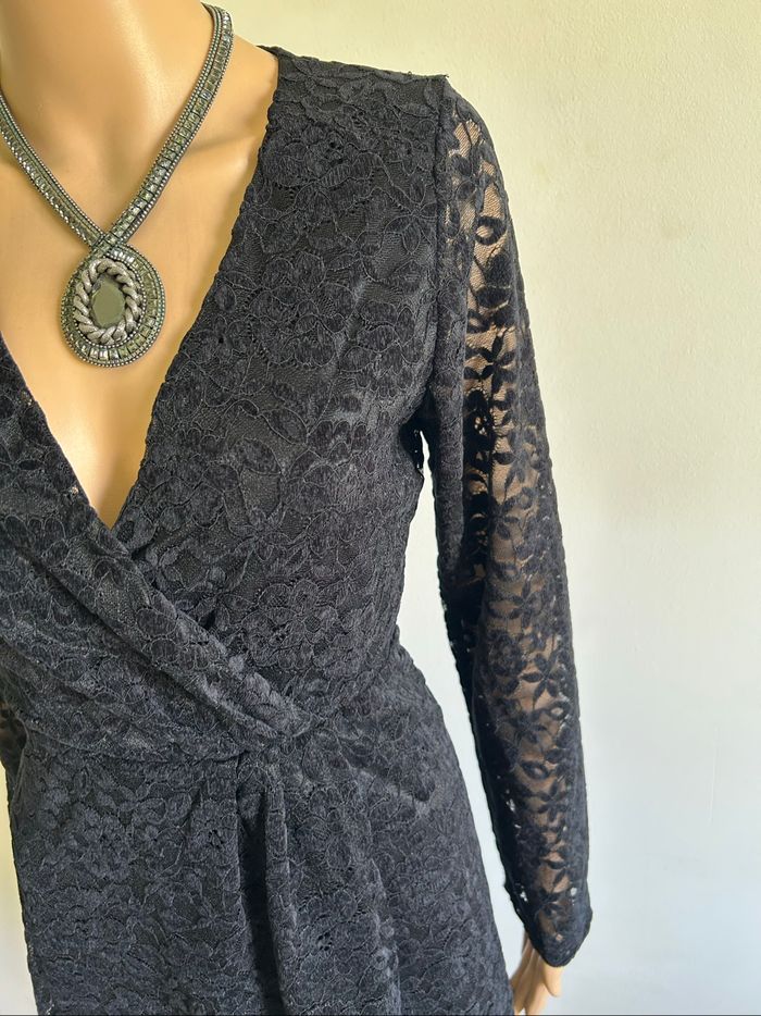 Robe noire neuve à manches longues VILA taille S - photo numéro 4