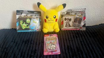 Pokémon Tripack Flamme Blanche, Foudre Noire & Duopack Tokopiyon EB11 – Neuf & État Parfait