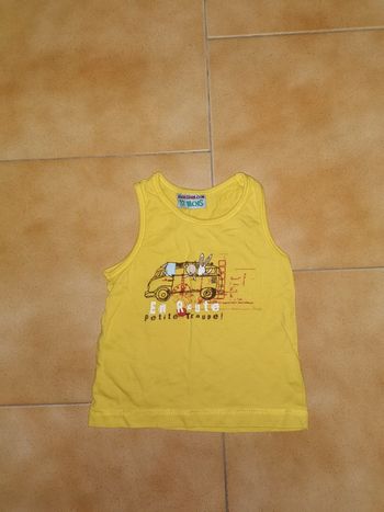 Débardeur jaune 12mois