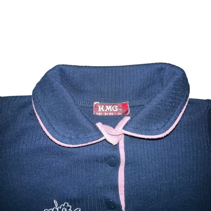 Haut marine fleurs KMG 2 ans TBE (2€) - photo numéro 6