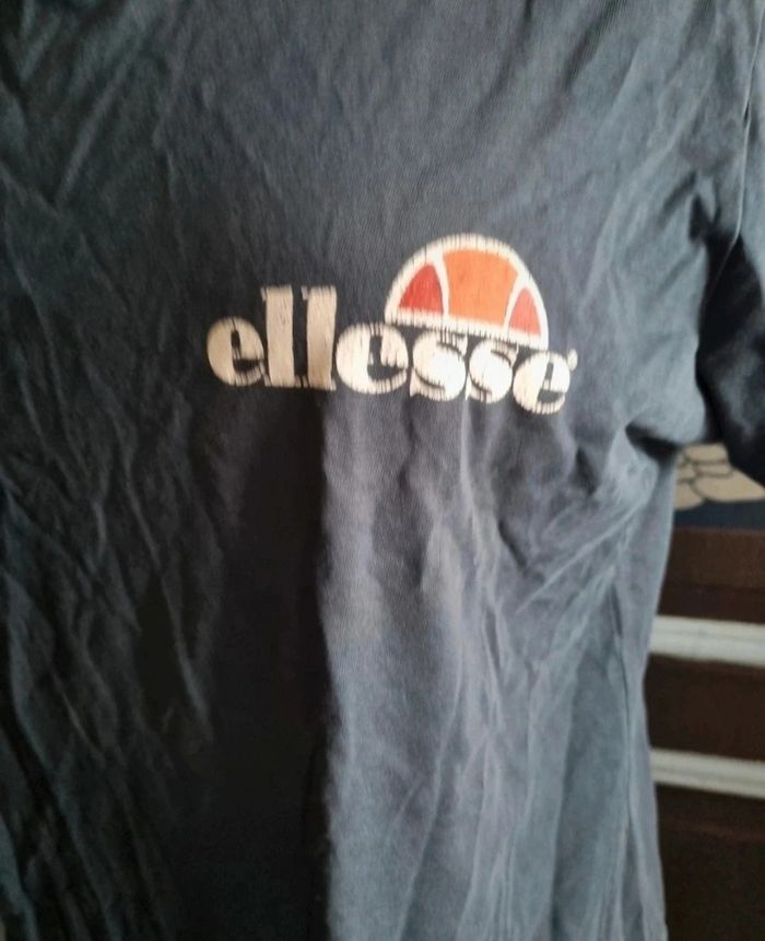 T-shirt marine Ellesse taille S mixte - photo numéro 2